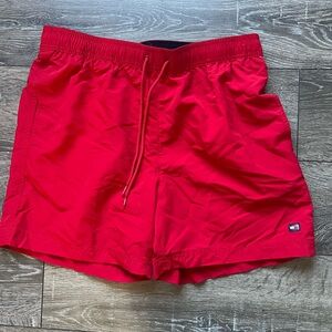 Tommy Hilfiger Bright Red Swim Trunks
